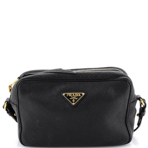 Prada Medium Double Zip Camera Bag Vitello Phenix - Picture 1 of 6